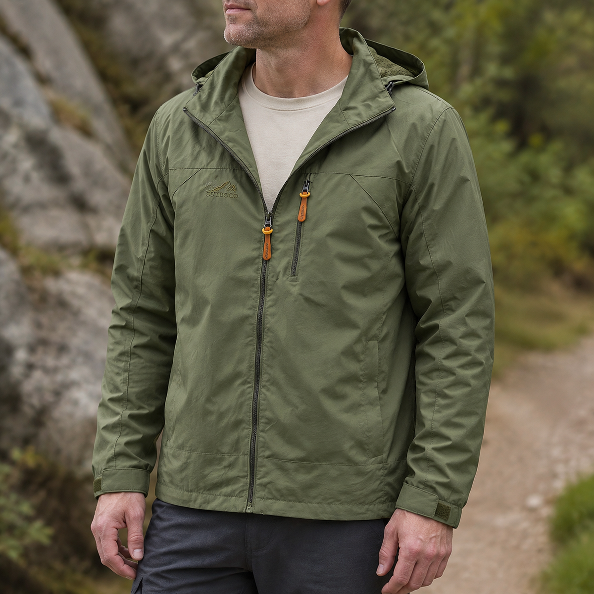 Jacob | Windproof Hooded Jacket