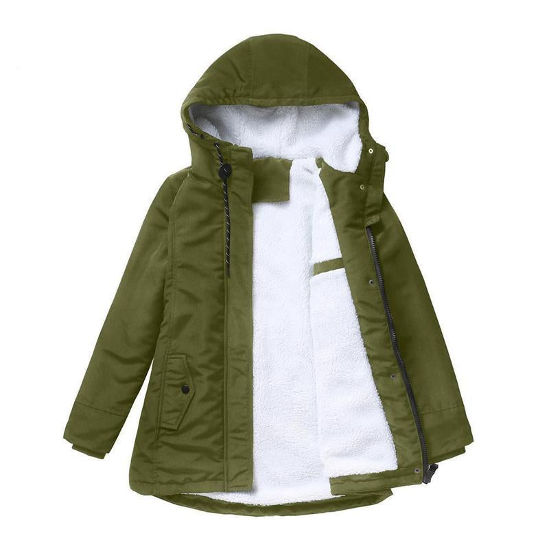 Elowyn | Hooded Zip-Front Parka Coat