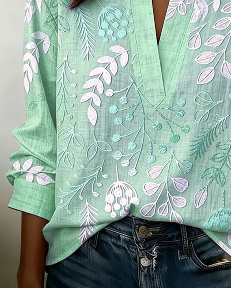 Aurelia | Soft-Touch Floral Blouse