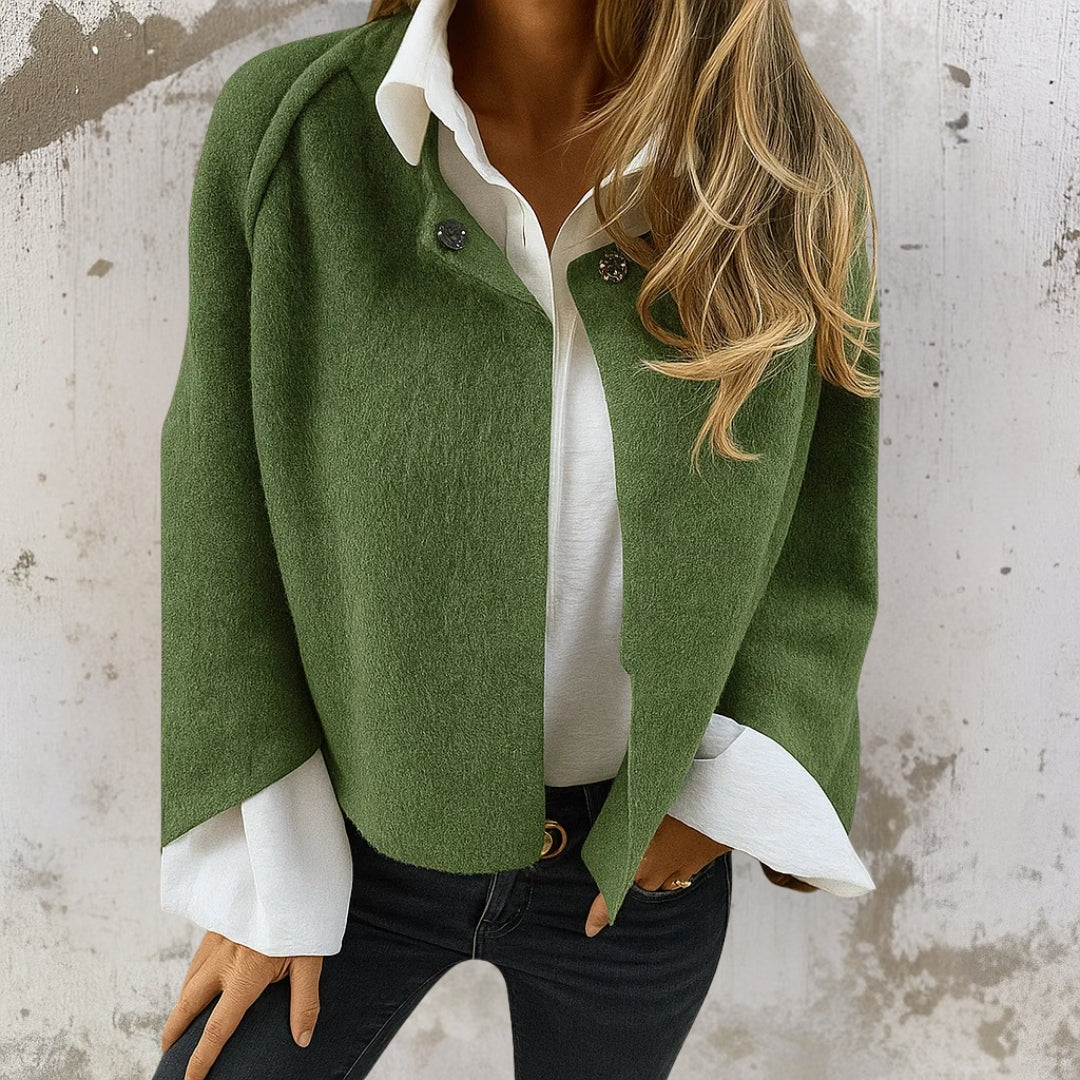 Delphine | Cropped Single-Snap Jacket