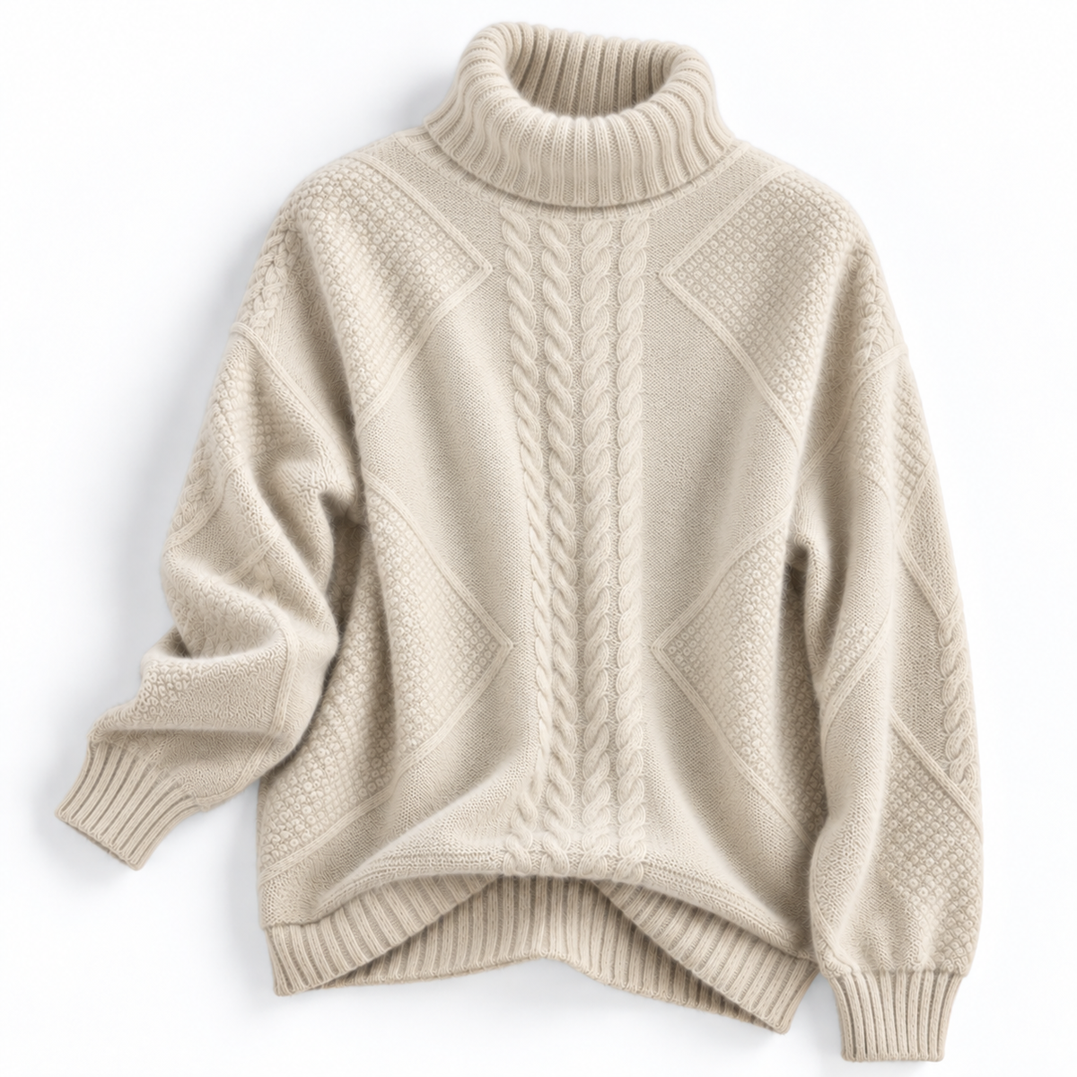 Elodie | High-Neck Textured Sweater