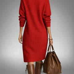 Odilia | Button-Collar Relaxed Midi Dress