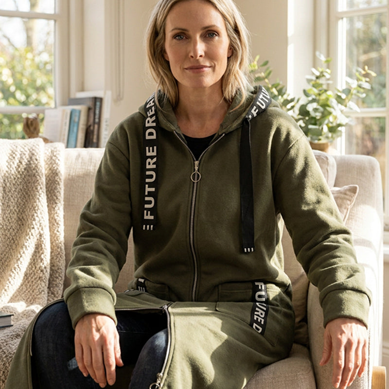Elizabeth | Oversized Hooded Sweatshirt Coat