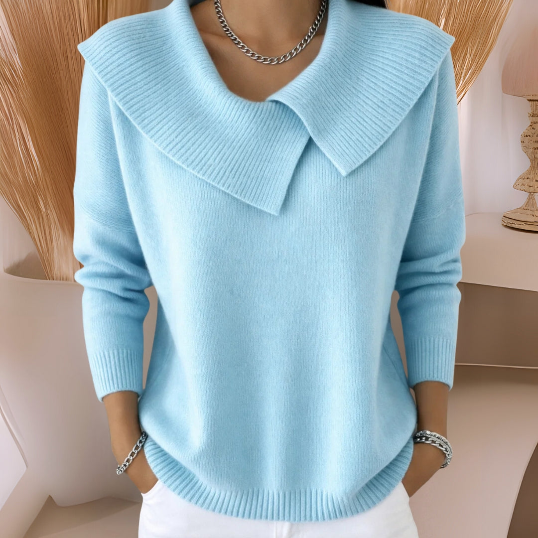 Clara | Knit Soft Collar Sweater