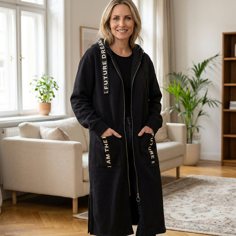 Elizabeth | Oversized Hooded Sweatshirt Coat