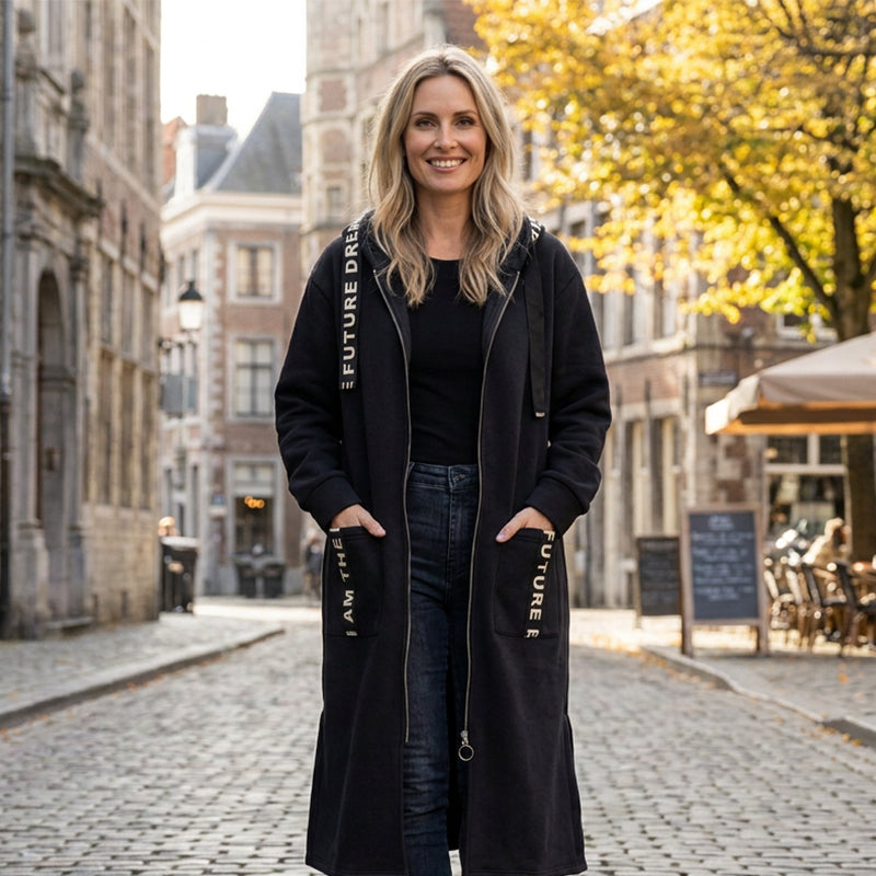 Elizabeth | Oversized Hooded Sweatshirt Coat