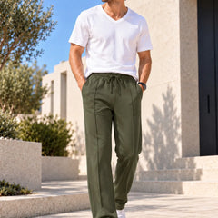 Emmett | Textured Straight-Leg Joggers