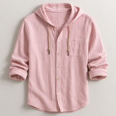 Soren | Hooded Button-Front Shirt