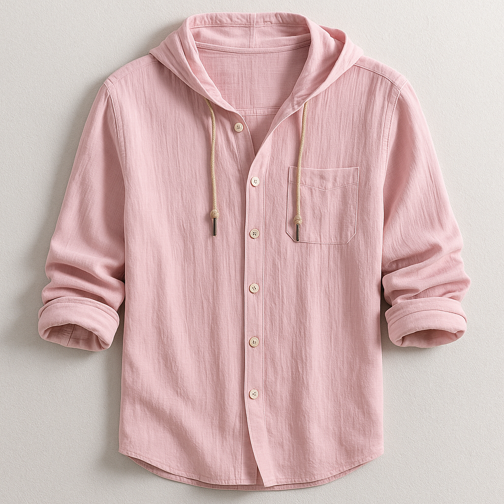 Soren | Hooded Button-Front Shirt