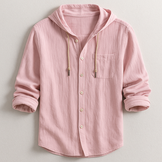 Soren | Hooded Button-Front Shirt