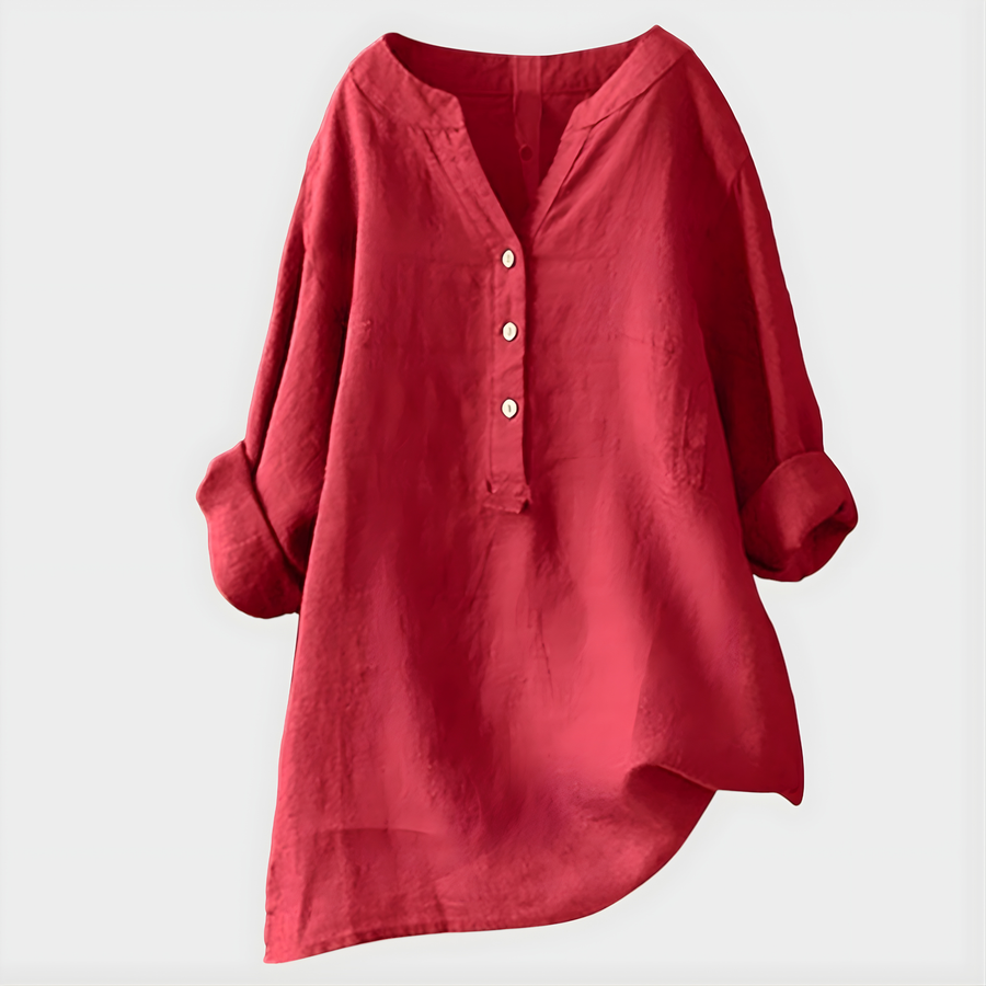Nika | Elegant V-Neck Blouse