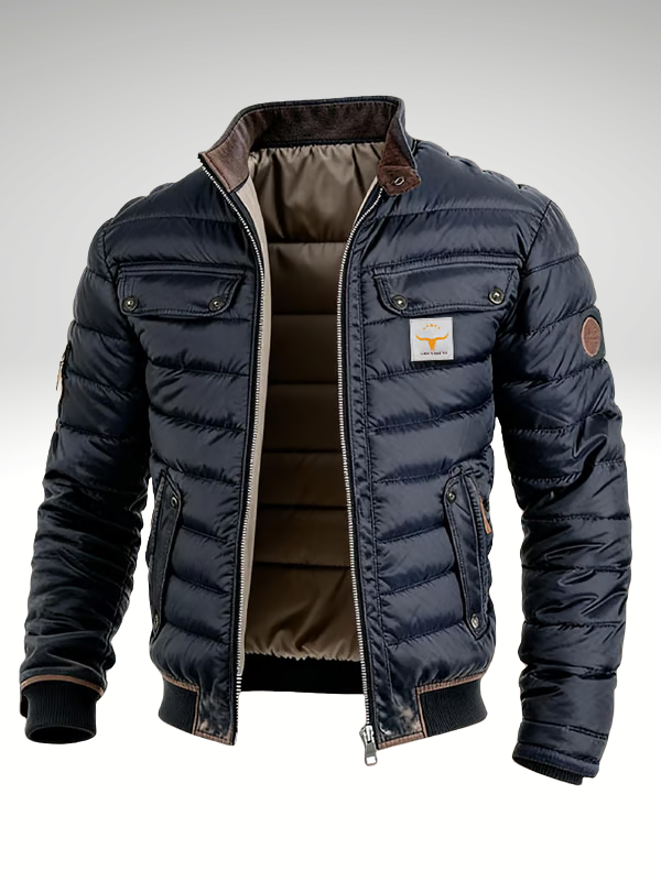 Thierry | Contrast-Collar Vintage Jacket