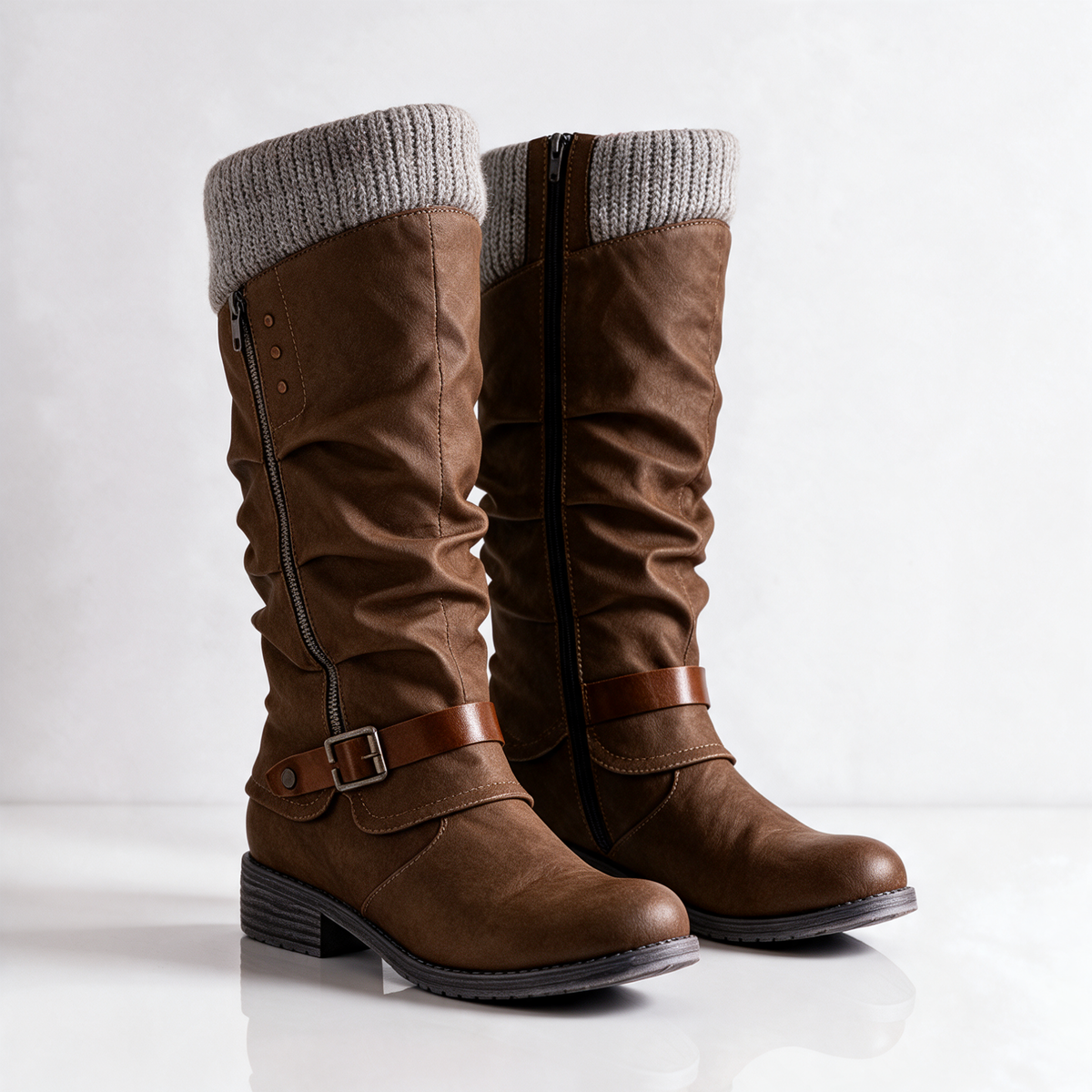 Briar | Buckle Mid-Calf Boots