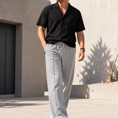 Emmett | Textured Straight-Leg Joggers