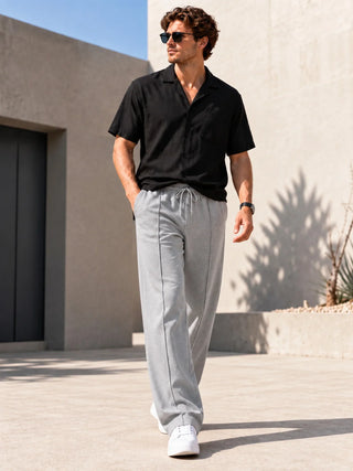 Emmett | Textured Straight-Leg Joggers