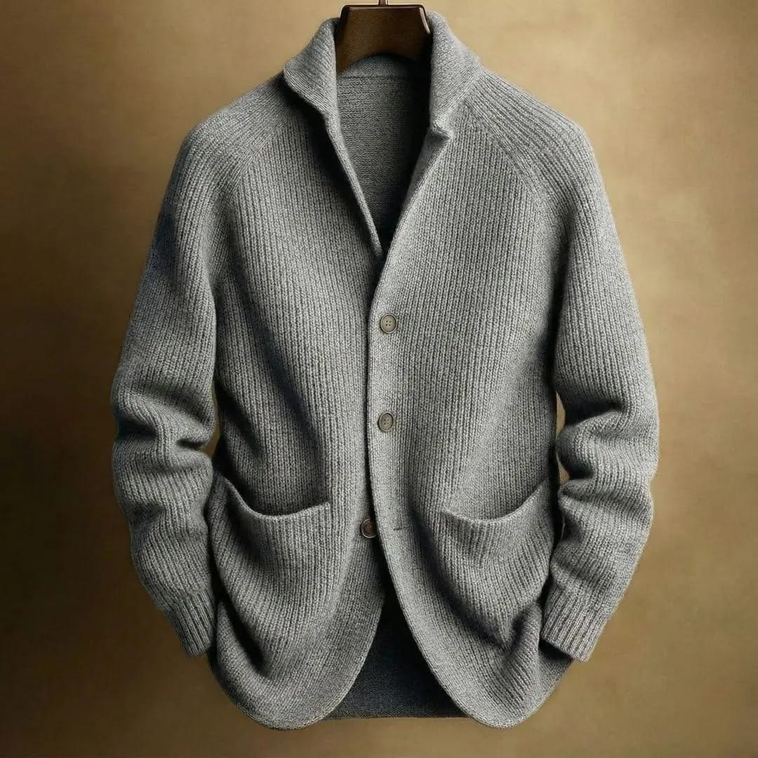 Nolan | Ribbed Button-Front Cardigan