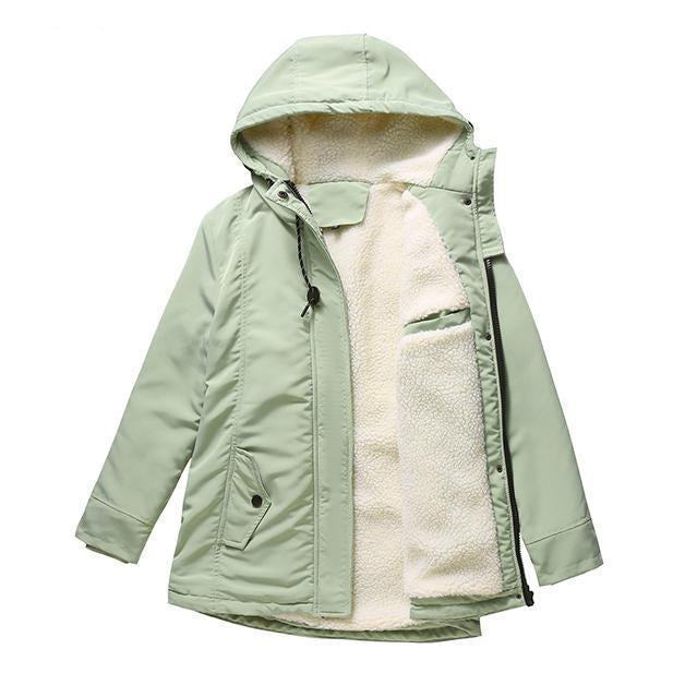 Elowyn | Hooded Zip-Front Parka Coat