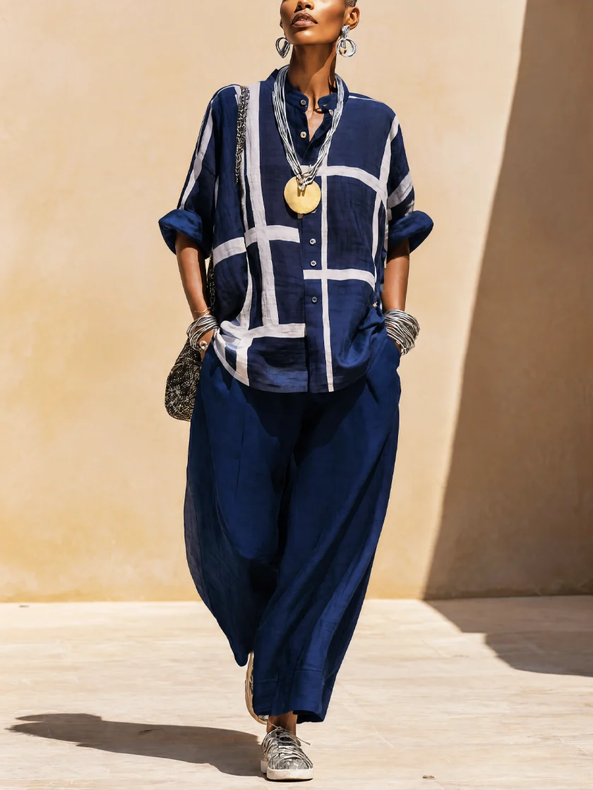 Chloe | Loose Shirt and Casual Pants Set