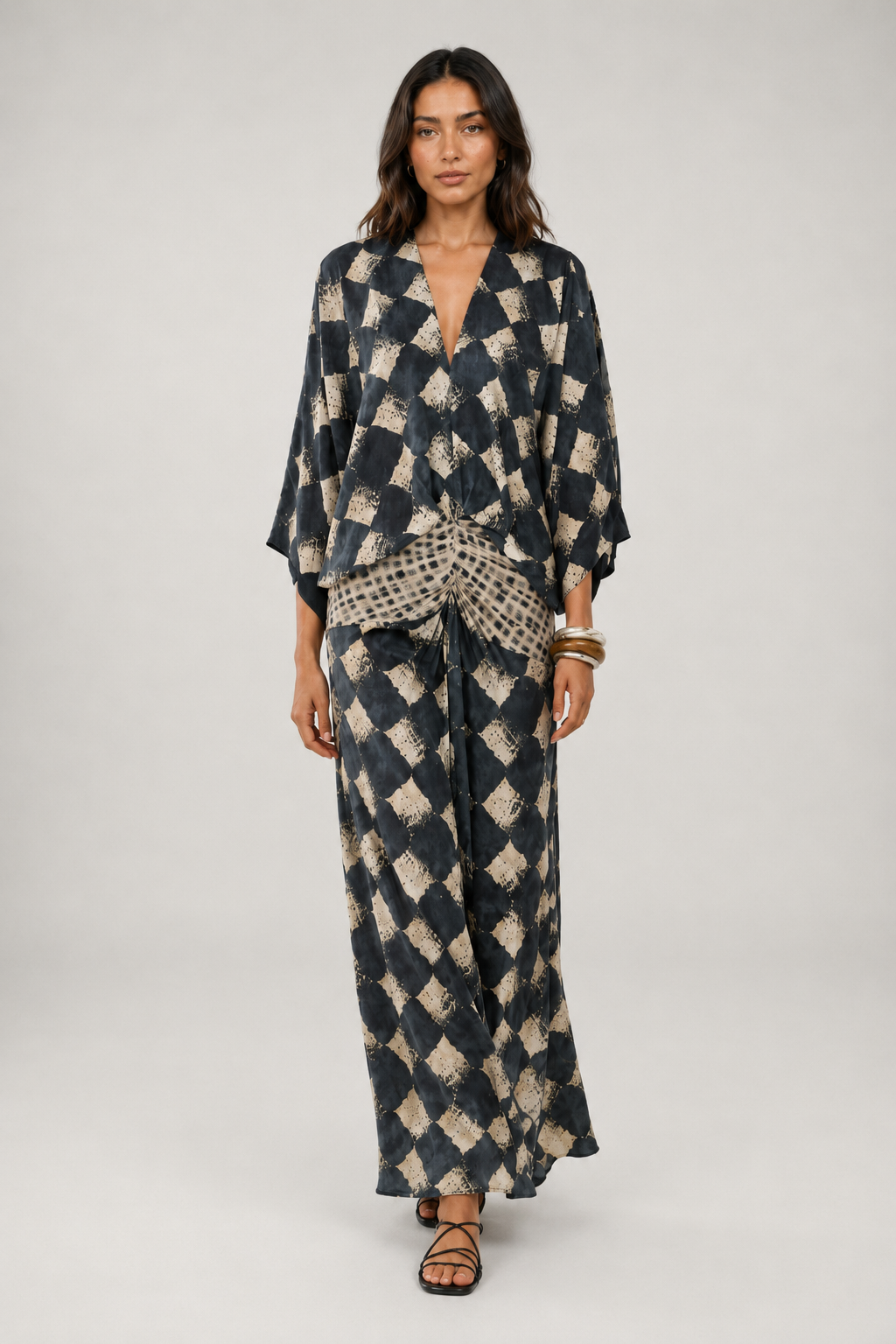 Maelia | Mediterranean Mosaic Maxi Dress