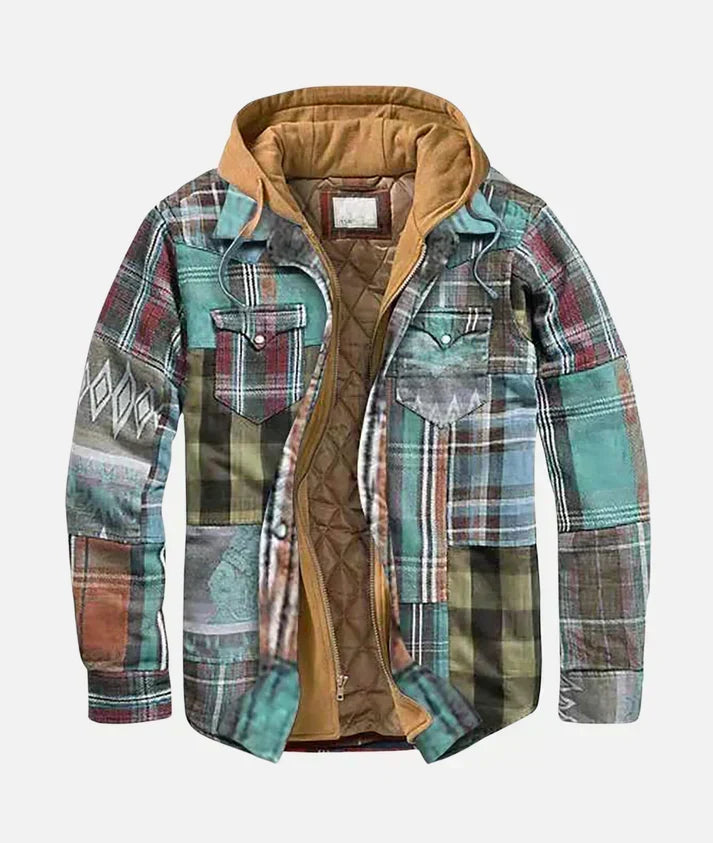 Callum | Plaid Patchwork Jacket