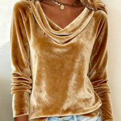 Aurette | Draped-Neck Relaxed Top