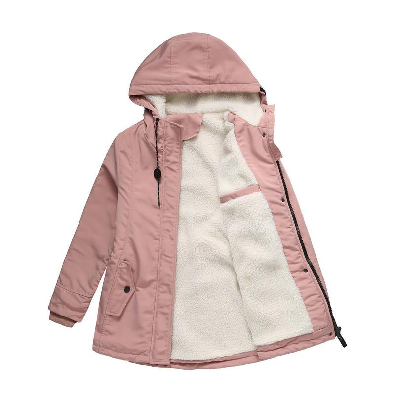 Elowyn | Hooded Zip-Front Parka Coat