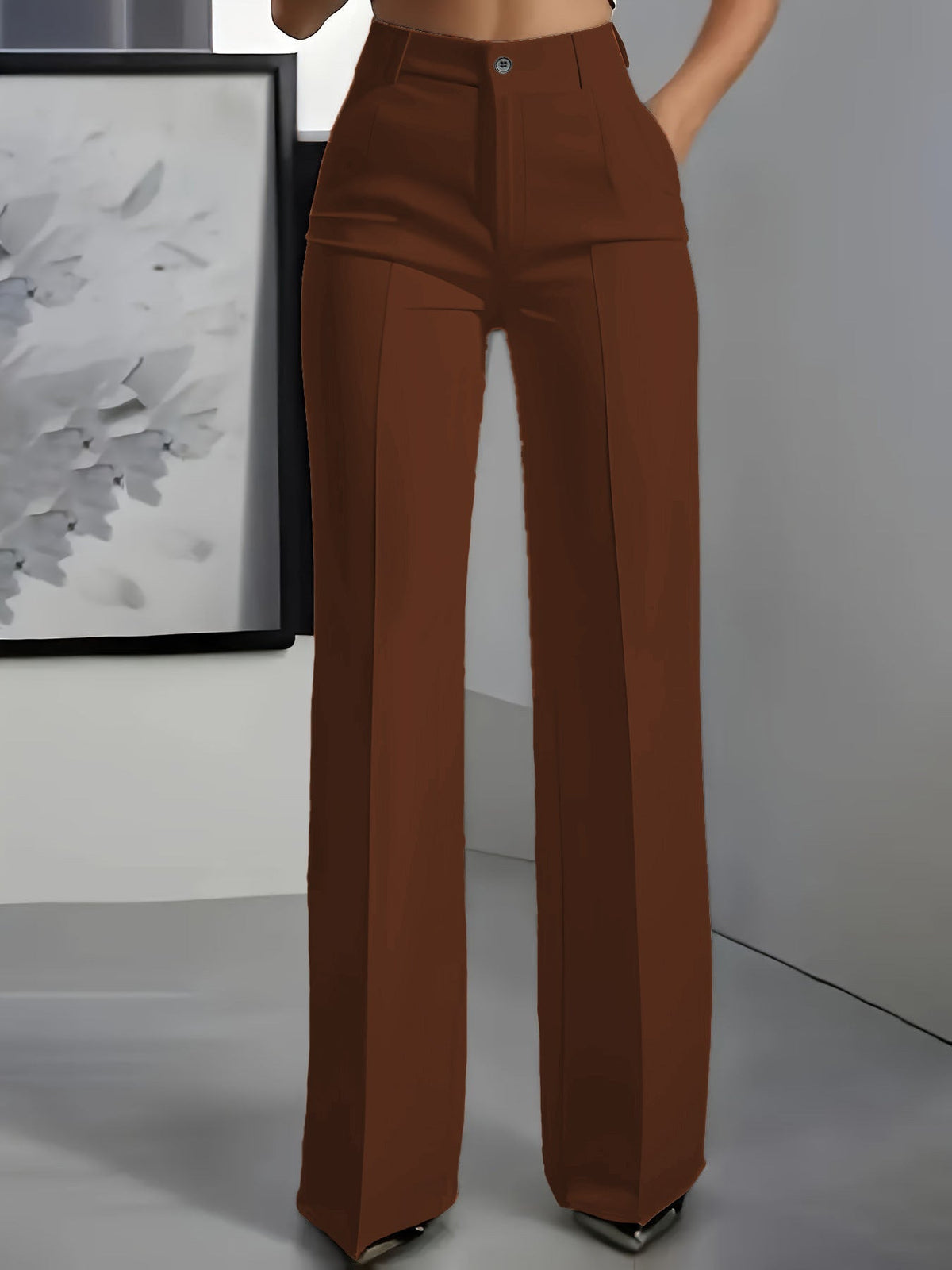 Adelynn | Effortless High Waist Stretch Pants