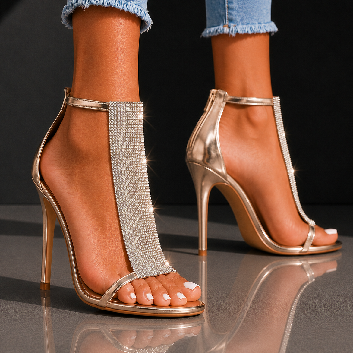 Aliyah | Marise Crystal Heels