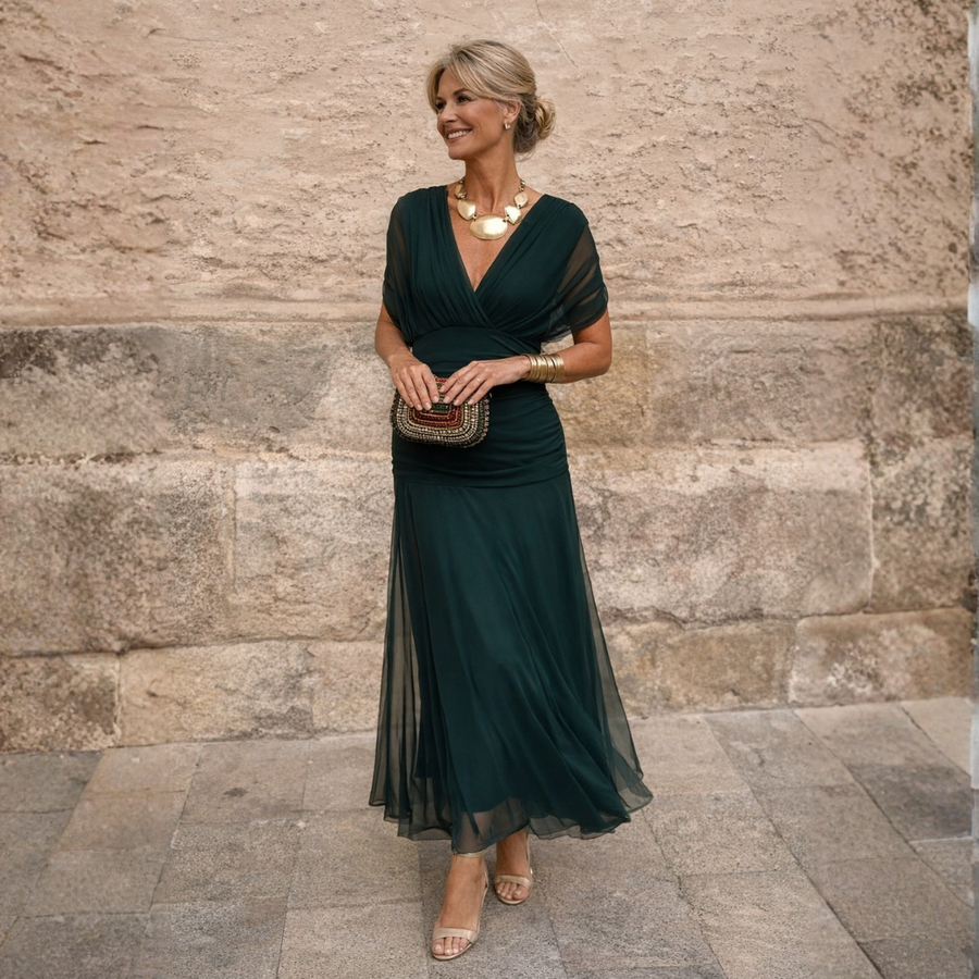 Mikaela | Off-Shoulder Maxi Dress