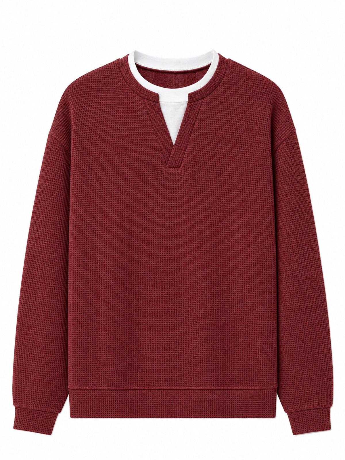 Evander | Layered Waffle Long-Sleeve Shirt