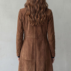 Amara | Long Button-Front A-Line Coat