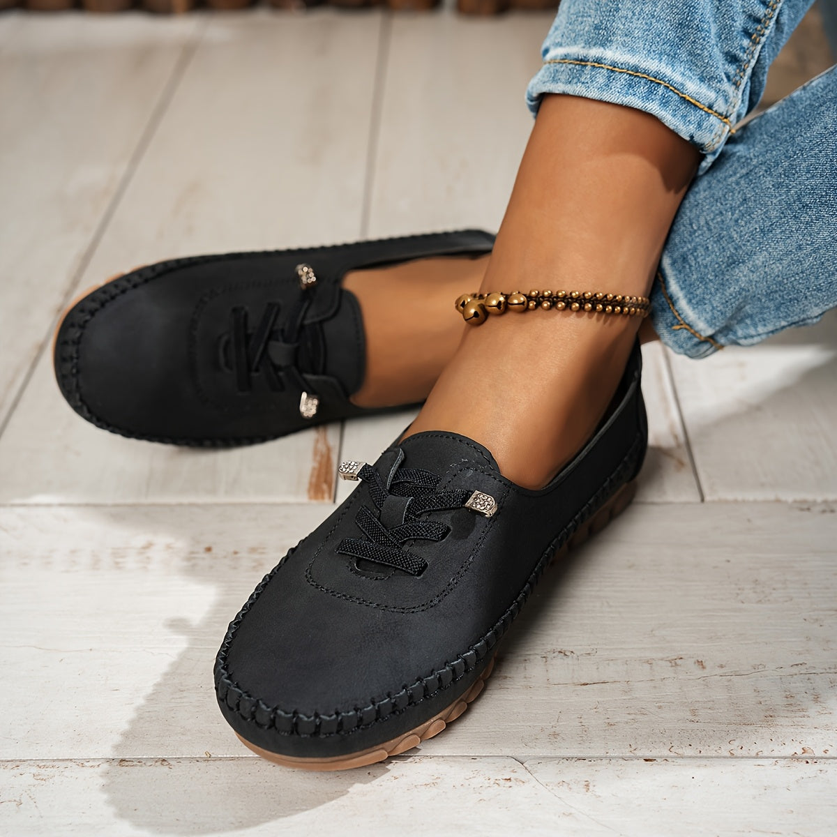 Amelie | Classic Slip-On Moccasins