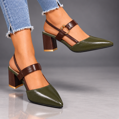 Adeline | Ring-Accent Slingback Heels