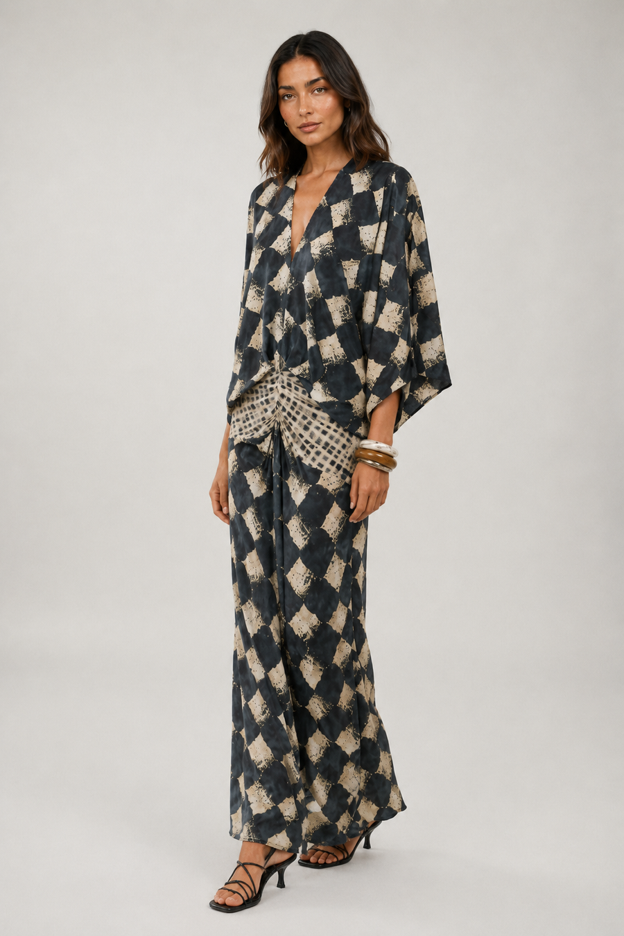 Maelia | Mediterranean Mosaic Maxi Dress