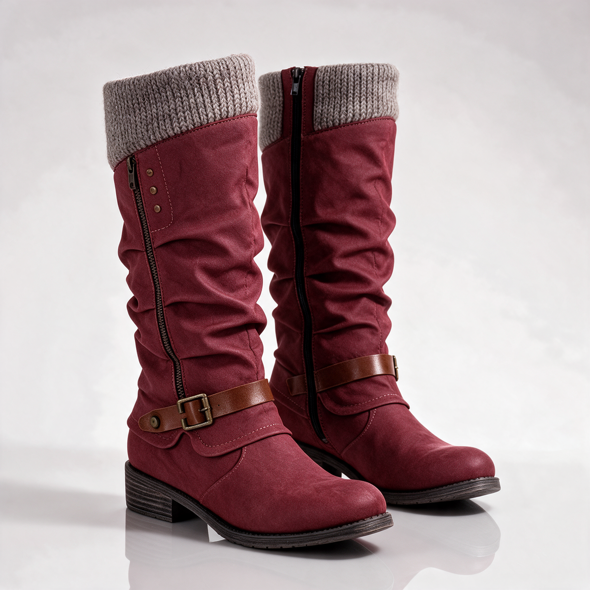 Briar | Buckle Mid-Calf Boots