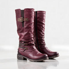 Aveline | Cord-Detail Tall Riding Boots