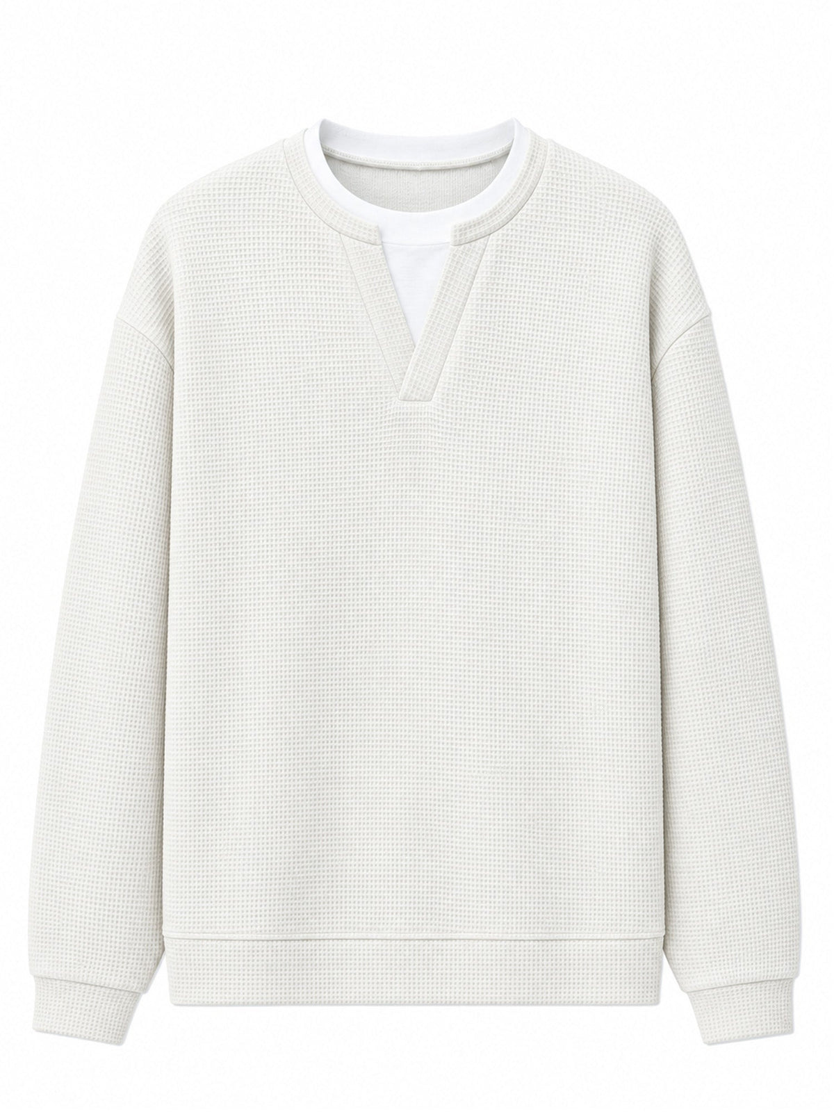 Evander | Layered Waffle Long-Sleeve Shirt