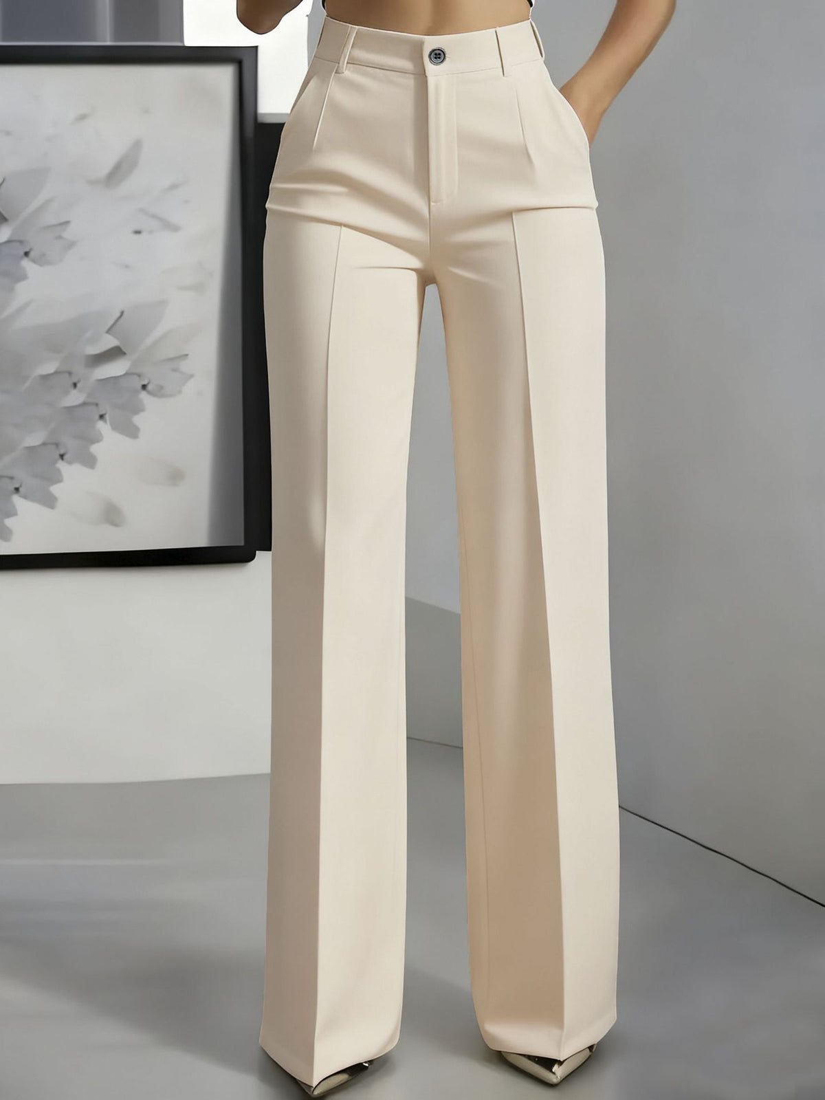 Adelynn | Effortless High Waist Stretch Pants
