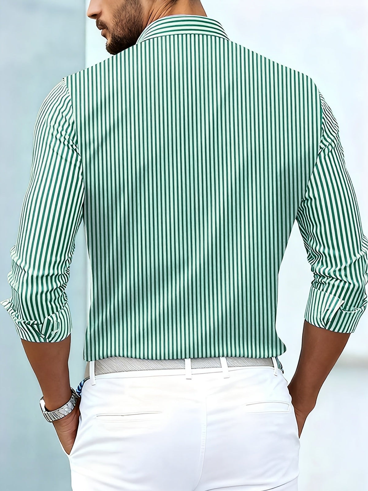 Ericson | Men's Vintage Striped Long-Sleeve Shirt