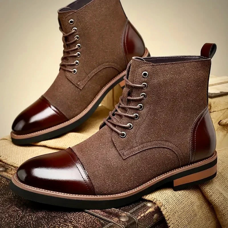 Weston | Cap-Toe Lace-Up Ankle Boots
