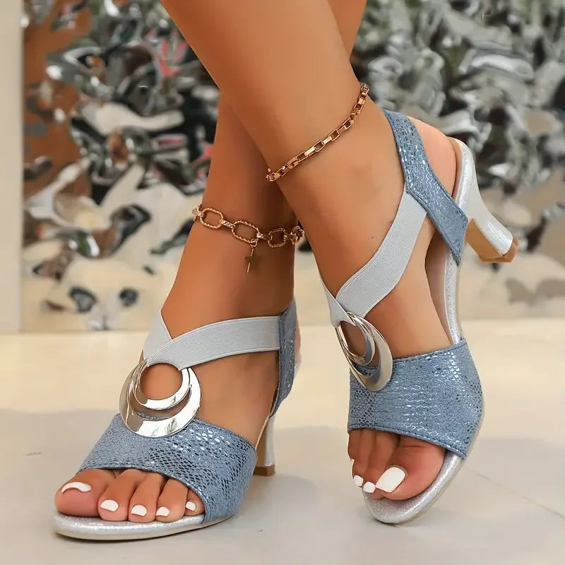 Evelyn | Cushioned Slingback Heel Sandals