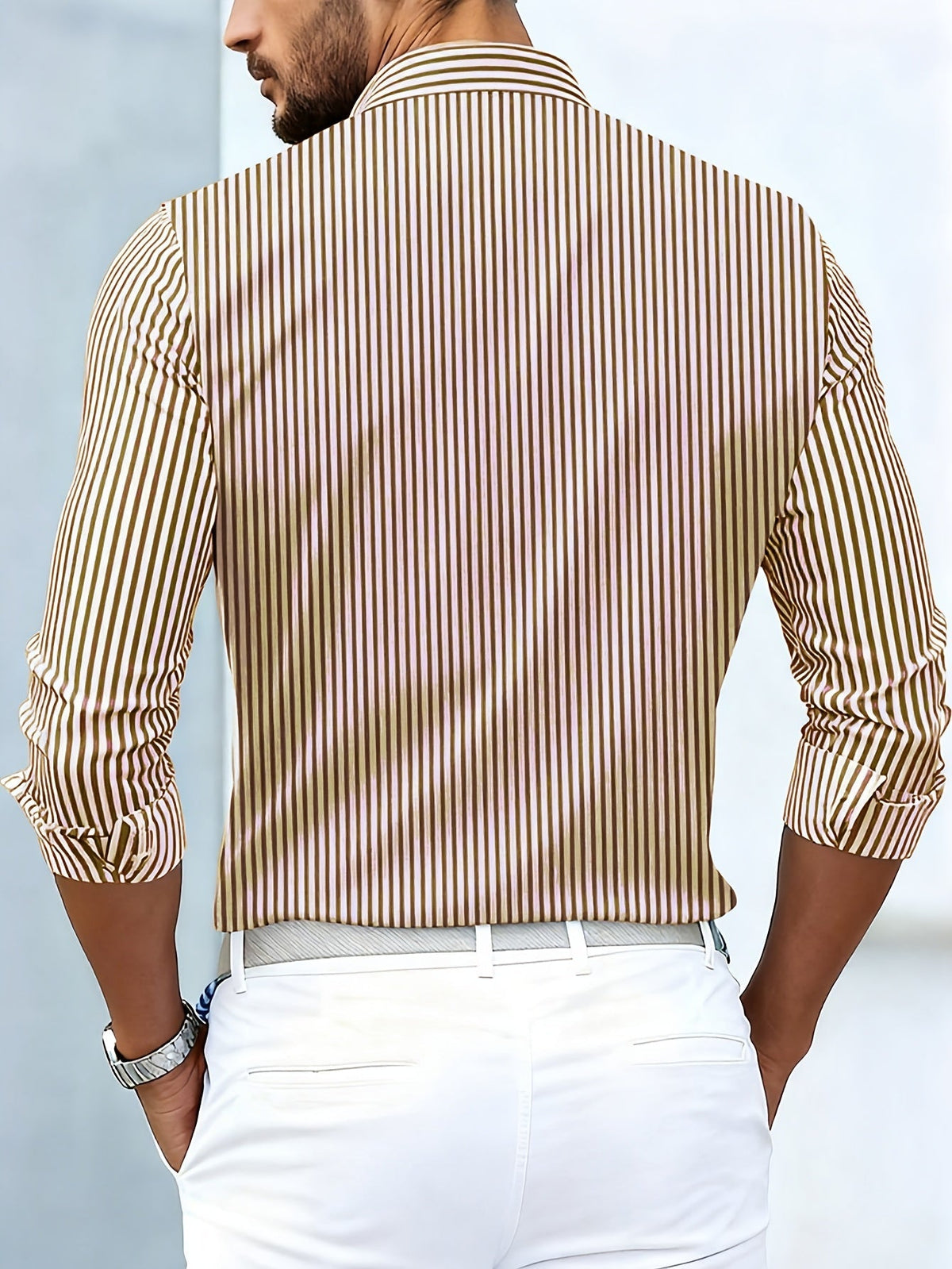 Ericson | Men's Vintage Striped Long-Sleeve Shirt
