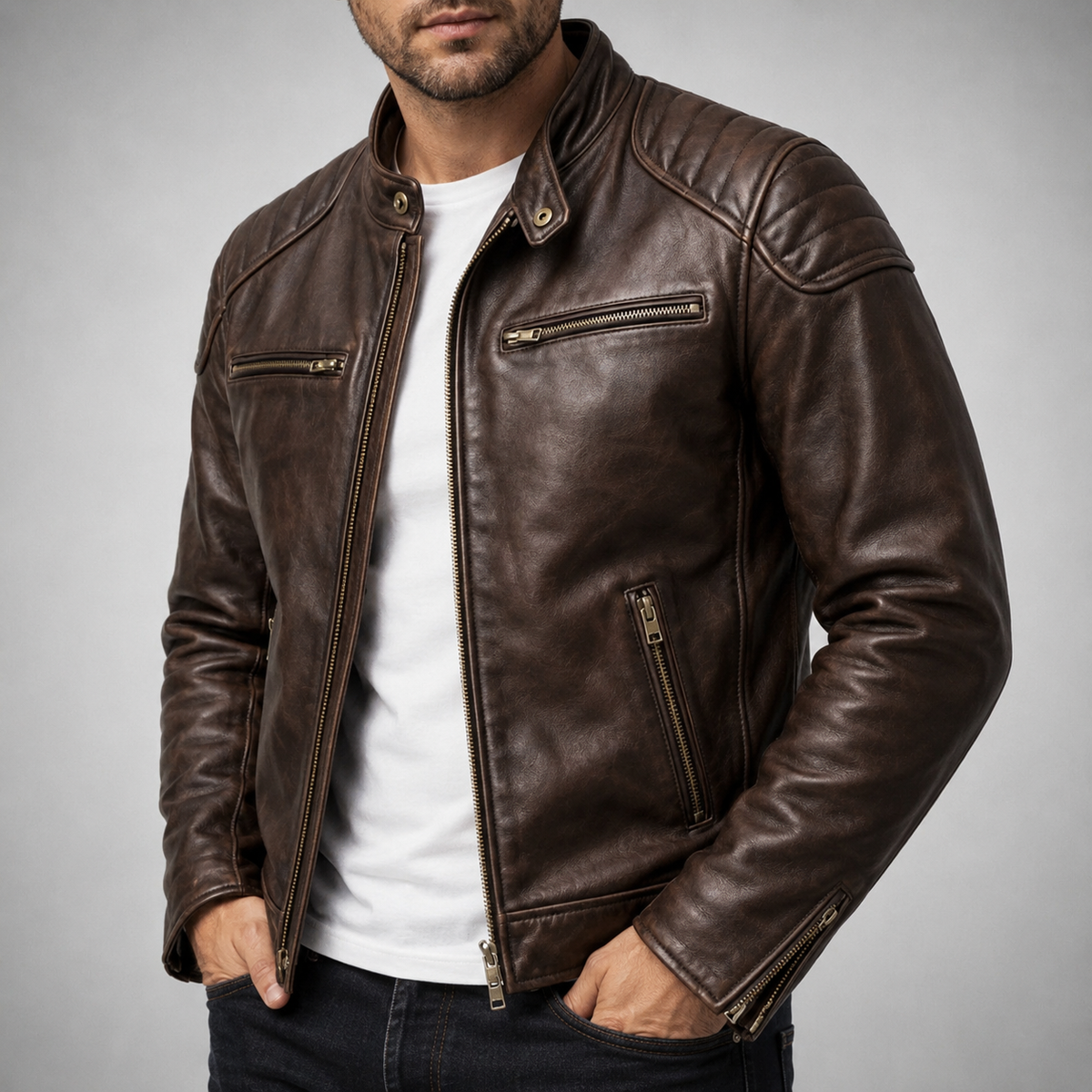 Bennett | Paneled Moto Jacket
