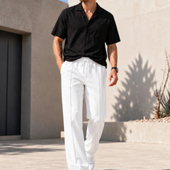 Emmett | Textured Straight-Leg Joggers