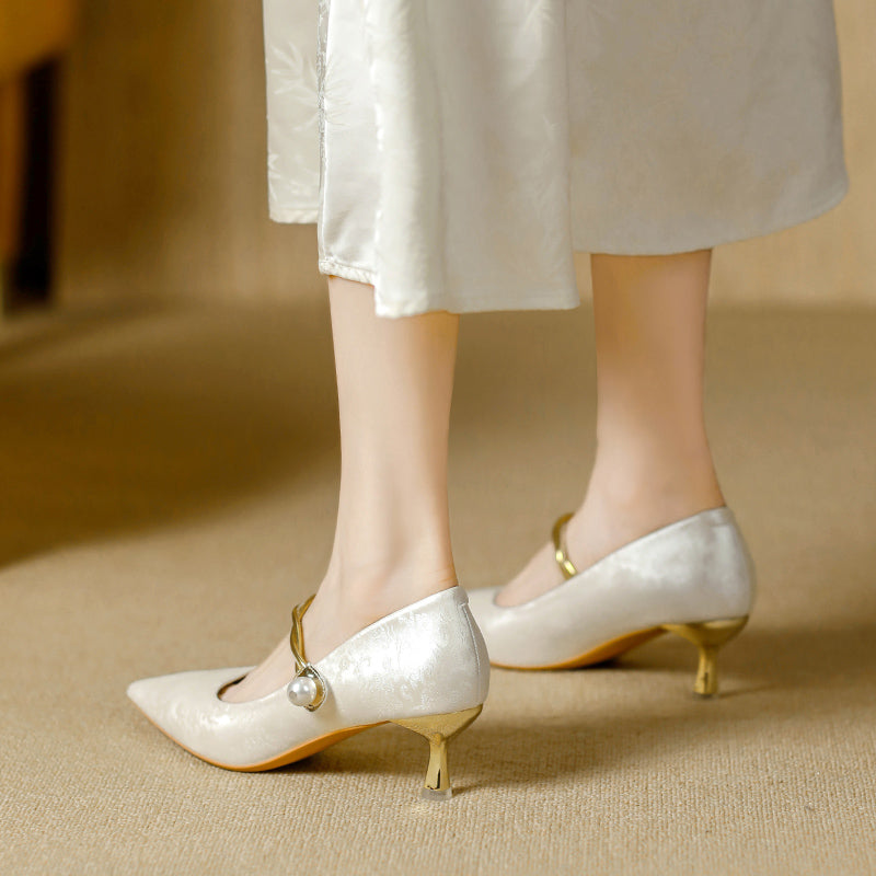 Cherie | Elegant Kitten Heels