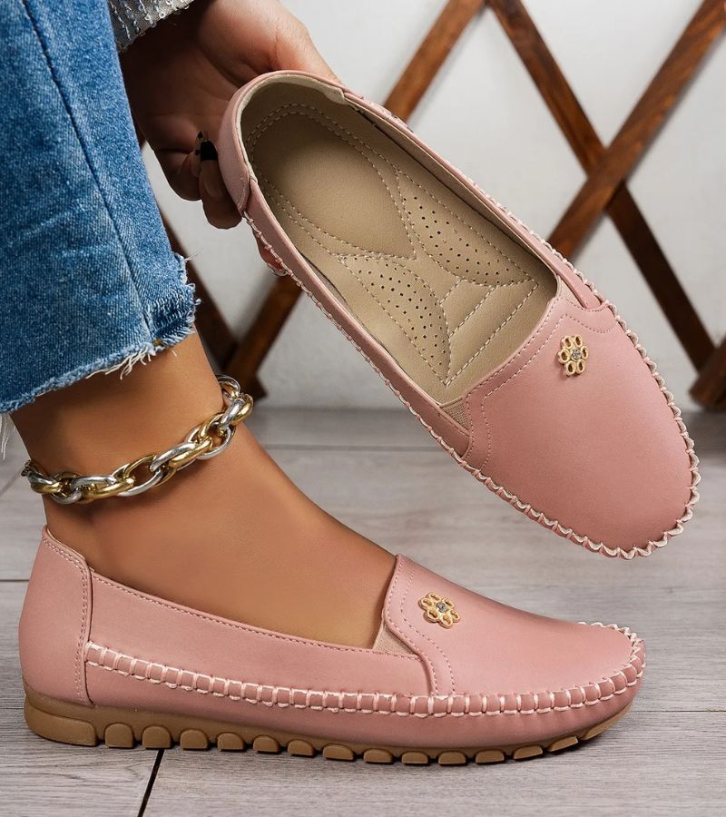 Mireya | Floral-Detail Slip-On Loafers