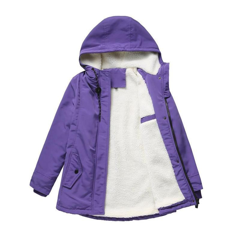 Elowyn | Hooded Zip-Front Parka Coat