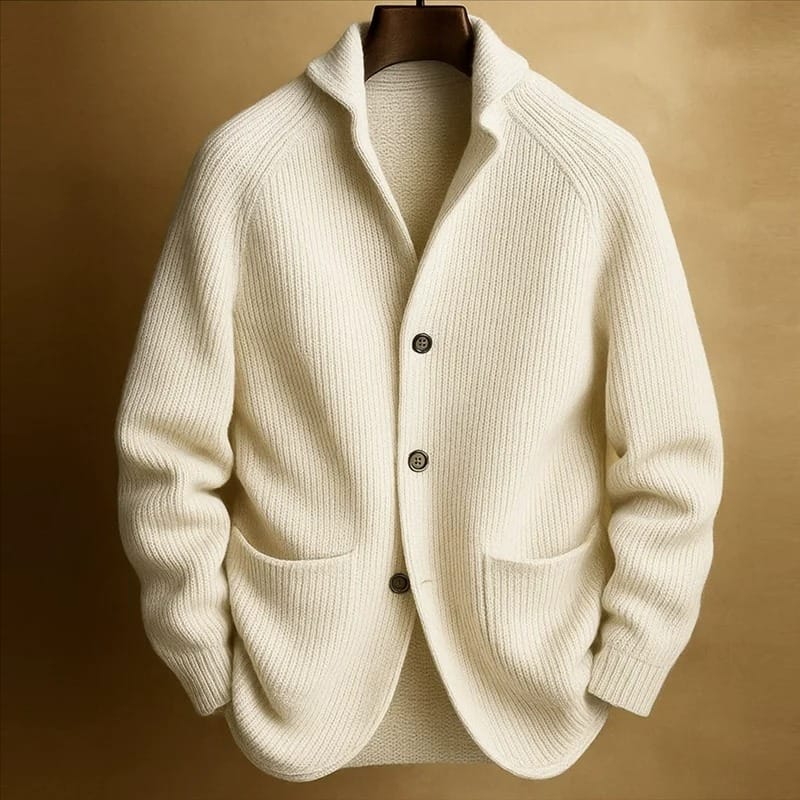 Nolan | Ribbed Button-Front Cardigan