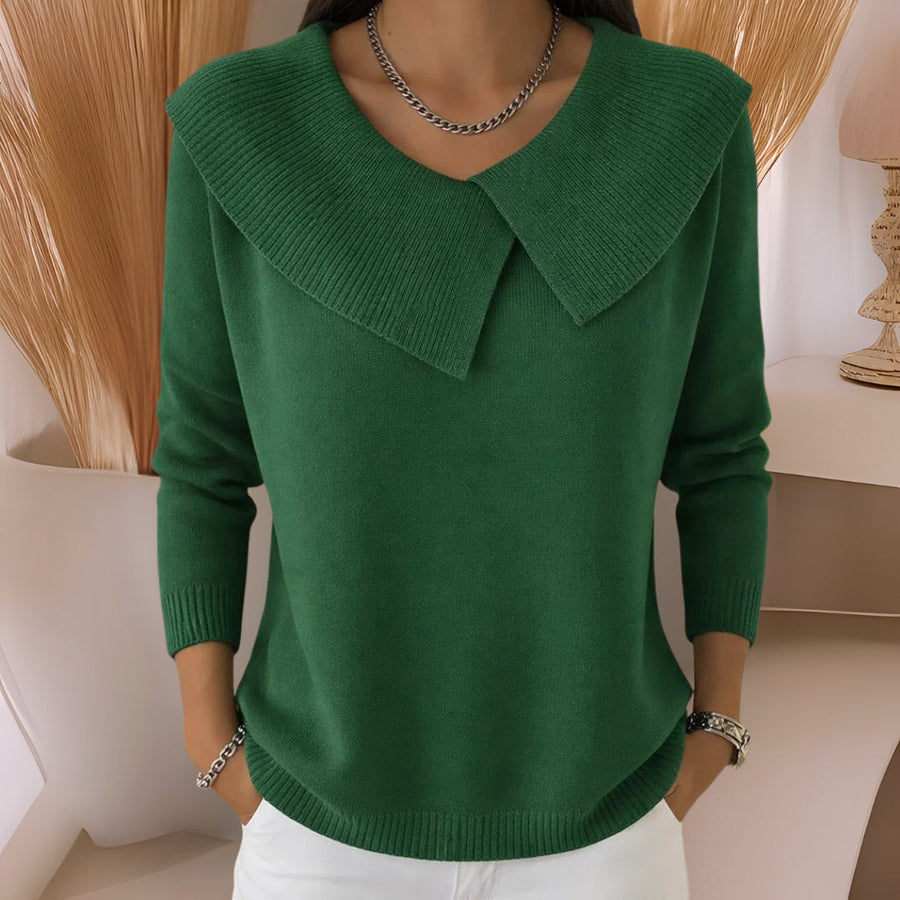 Clara | Knit Soft Collar Sweater