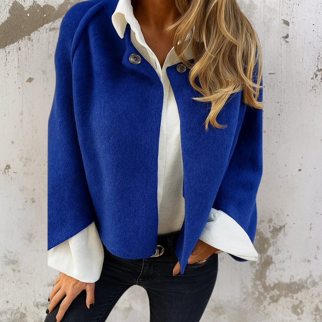 Delphine | Cropped Single-Snap Jacket